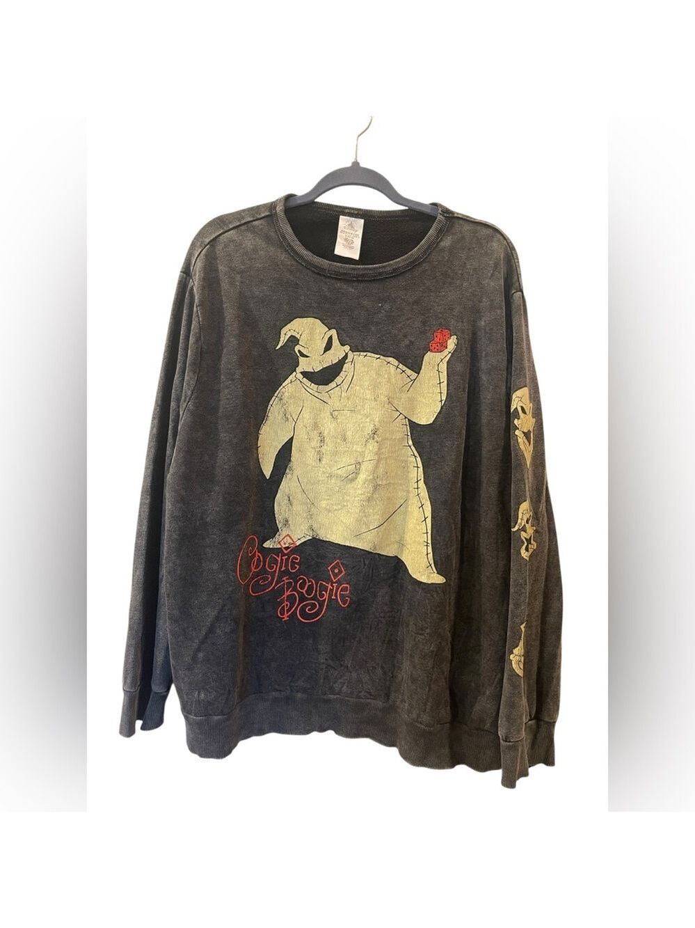 DISNEY Oogie Boogie Pullover Sweatshirt The Nightmare Before Christmas Size: XL
